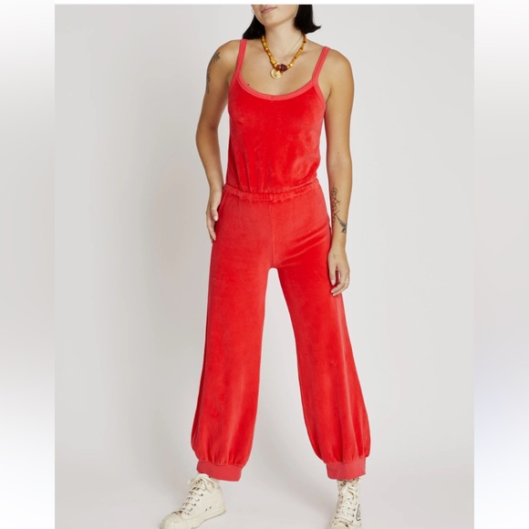 Suzi Kondi Pants - Suzie Kondi Clemente Giorgi velour harem jumpsuit